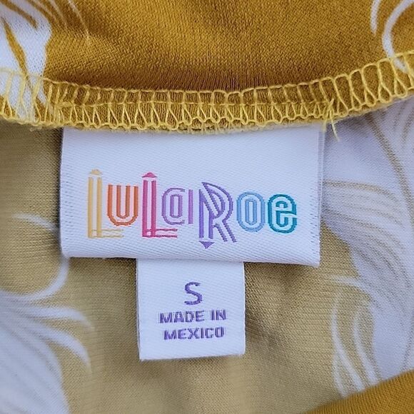 LulaRoe leaf print midi skirt Size S - Picture 7 of 10